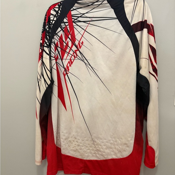 Fly Racing Red and White Men's Jersey - Picture 8 of 8